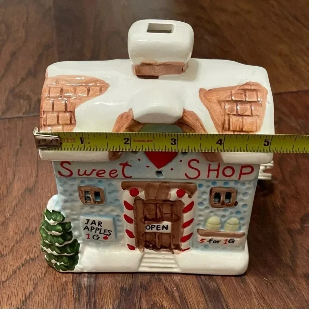 Vintage Ceramic Sweet Shop With Light By Classic Living Christmas Collection